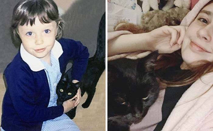 Me And My Cat Luna 13 Years On. 2006 vs. 2019