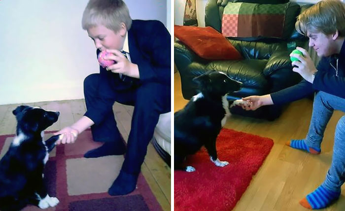 Me And My Dog, 8 Years Apart