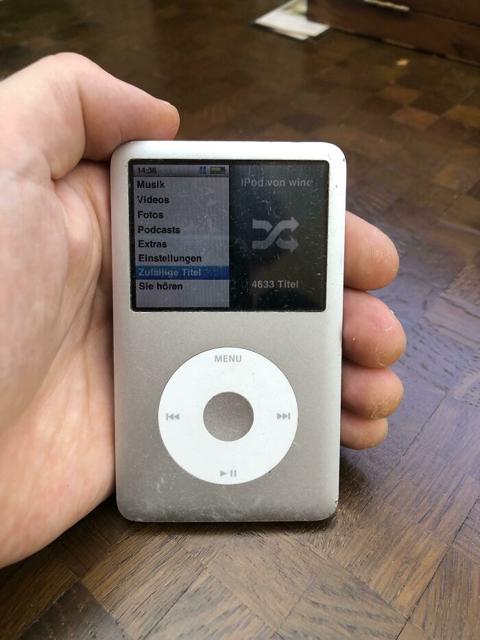 It's Time To Switch My iPod Classic (2006) For Spotify. Have Been Using It Daily For 15 Years But Spotify Is Just Too Convenient. Rest In Peace Little One