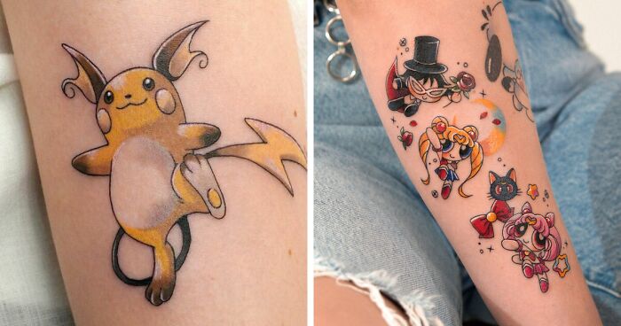 37 Popular Characters Reimagined As Vibrant Tattoos That I Made