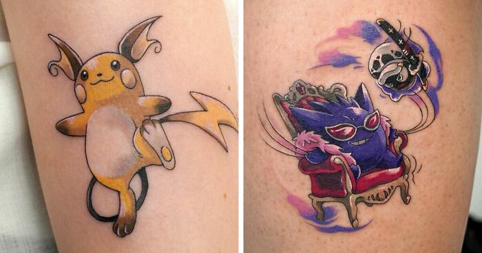 37 Vibrant Tattoos That I Made Of Popular Cartoon Characters