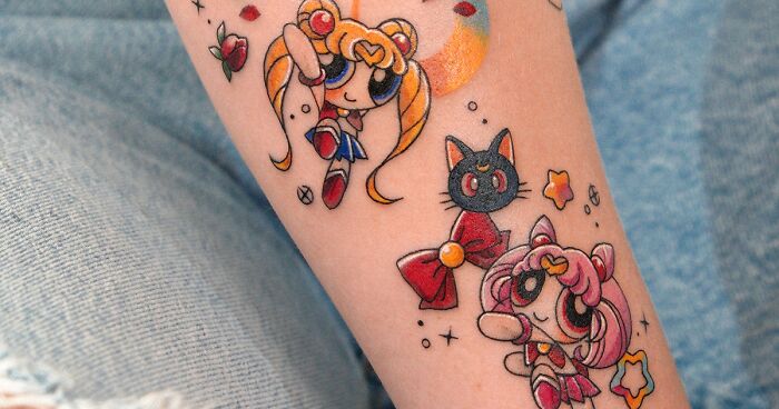 37 Popular Characters Reimagined As Vibrant Tattoos That I Made