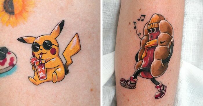 37 Popular Characters Reimagined As Vibrant Tattoos That I Made