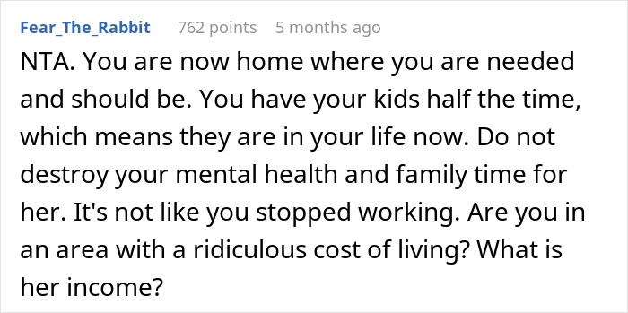 "AITA For Working Less After My Divorce Even Though It Means My Ex Gets Less Child Support?"