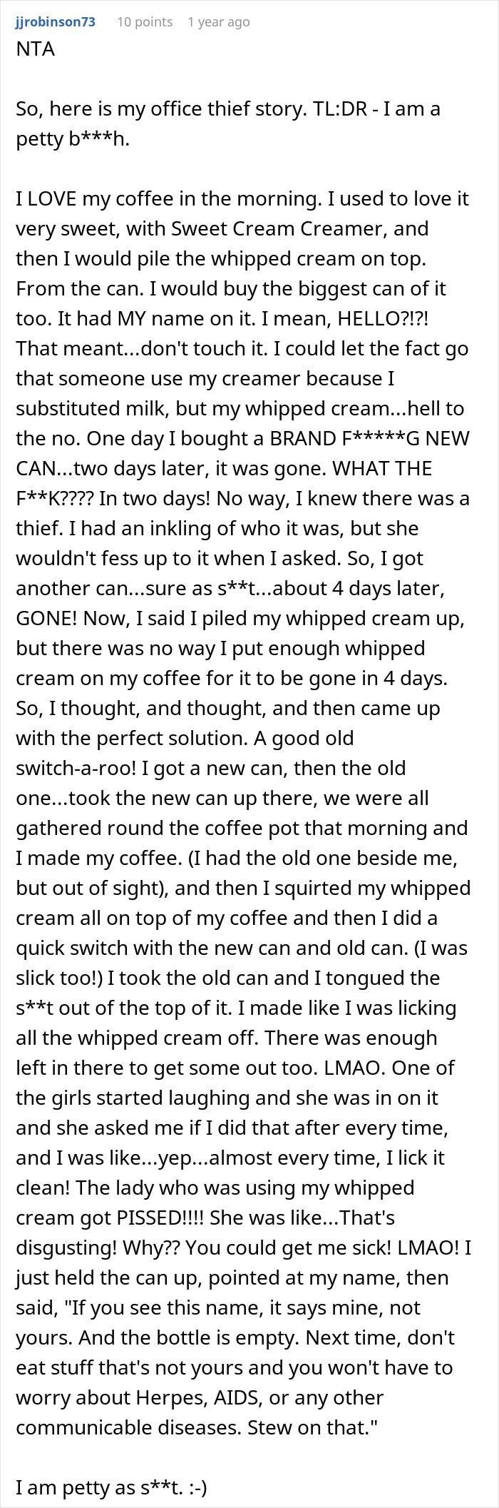 Woman Tired Of Office Food Thieves Locks Her Snacks Up, Gets Confronted By One Of Them