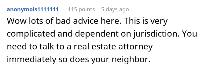 Guy Turns To Web For Legal Advice After 100% Of Neighbor’s House Is Built On His Property