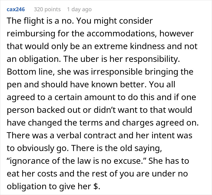 Woman Demands Friends Pay Her Back For The Vacation She Didn’t Go On Despite It Being Her Fault