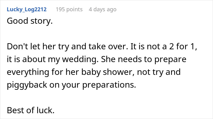 Pregnant Sister Plans Her Gender Reveal On Woman’s Wedding Weekend, Gets Uninvited