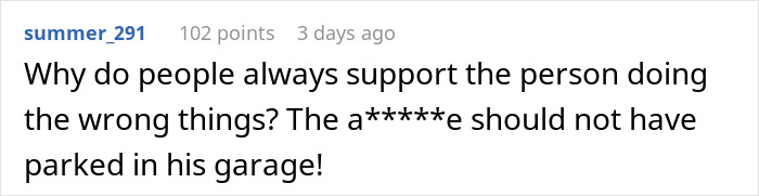 Neighbors Think They Can Park In Person’s Garage Without Permission, Get A $1,000 Reality Check