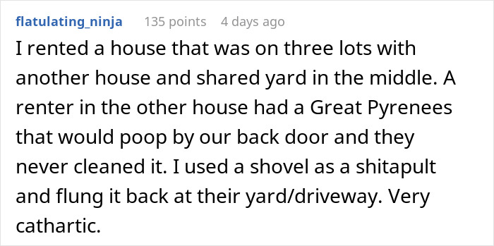 Woman Enjoys Neighbor’s Cursing Tirade As They Find Dog Poop That Once Was In The Yard Next Door