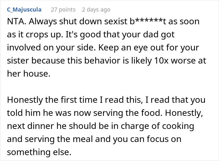 Woman Can’t Understand Why She Doesn’t Like BIL, He Gives Her A Perfect Reason At Family Dinner