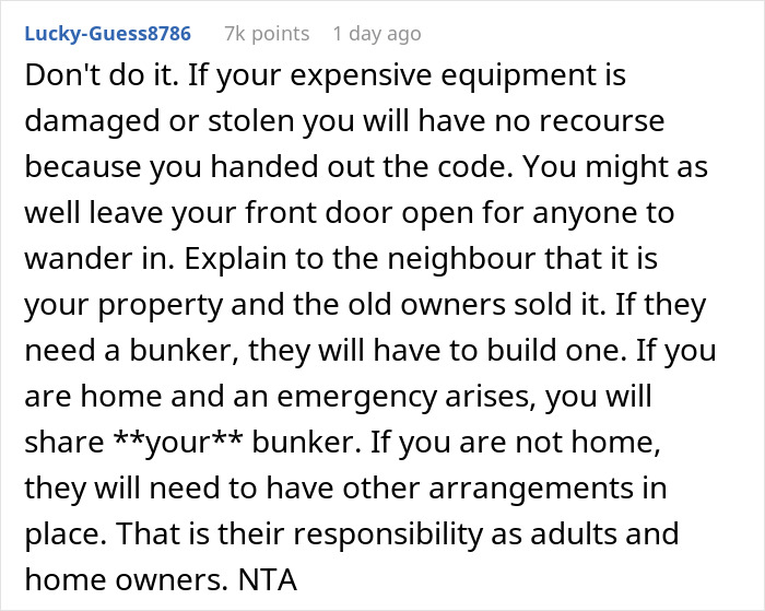 Man Buys House With Bunker, Is Confused After Neighbor Demands Code To It So He Can Use It Freely