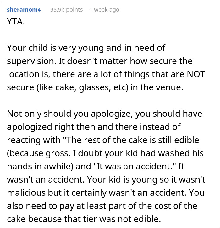 Wedding Drama Ensues After 4YO Ruins Cake With His Hands, Bride Kicks Out Mom, Her Husband And Kid