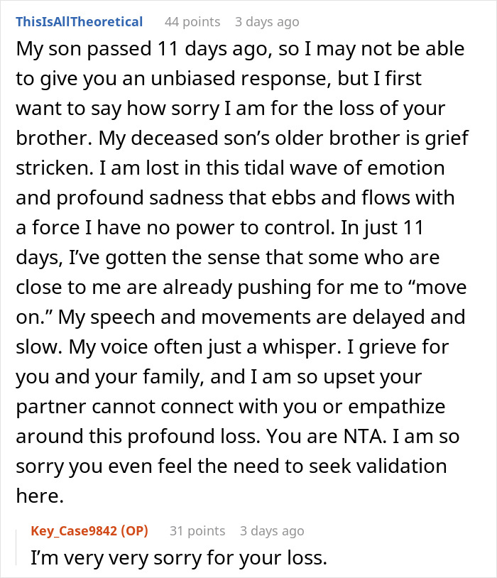 Man’s Grief Ritual Ends In A Cold Breakup After GF Is Forced To Have Lunch Date With Mom Alone