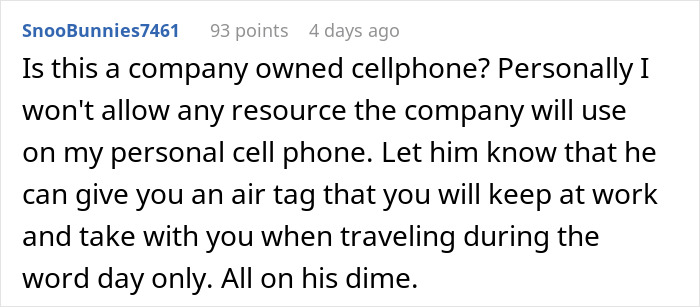 "I Find This So So So Wrong": Employee Refuses To Use Life360, Boss Loses It