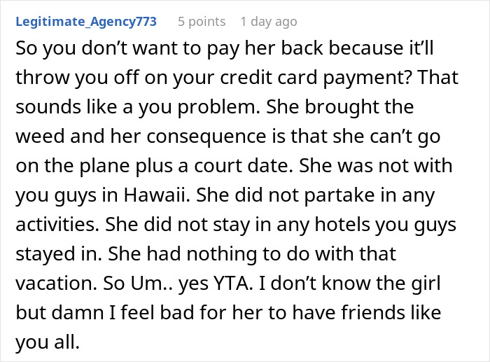 Woman Demands Friends Pay Her Back For The Vacation She Didn’t Go On Despite It Being Her Fault