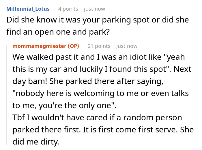 Debbie Downer Steals Coworker’s Parking Spot After Complaining Nobody Likes Her, Now She’s All Alone