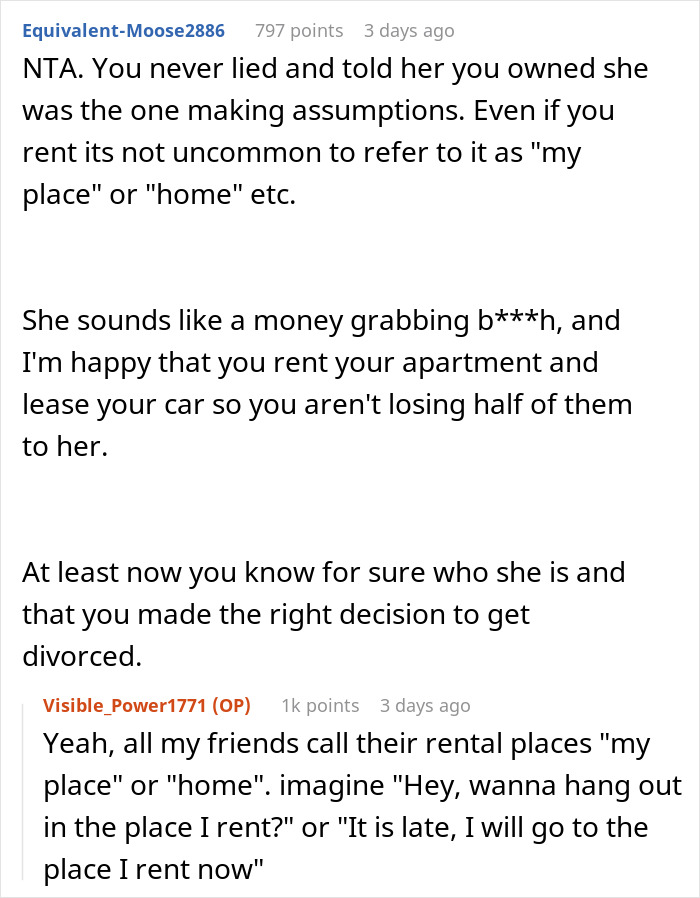 Woman In A Hurry To Get Married, Wants Half Of Hubby’s Assets In Divorce, Finds Out He Owns Nothing