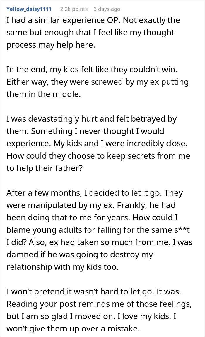 Biological Kids Furious After Dad Leaves Everything To Stepson For Concealing Mom's Affair