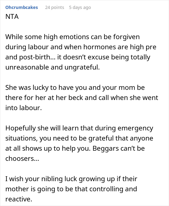 Woman Withholds Her Baby From Mom And Sister After They Disappointed Her While She Was In Labor