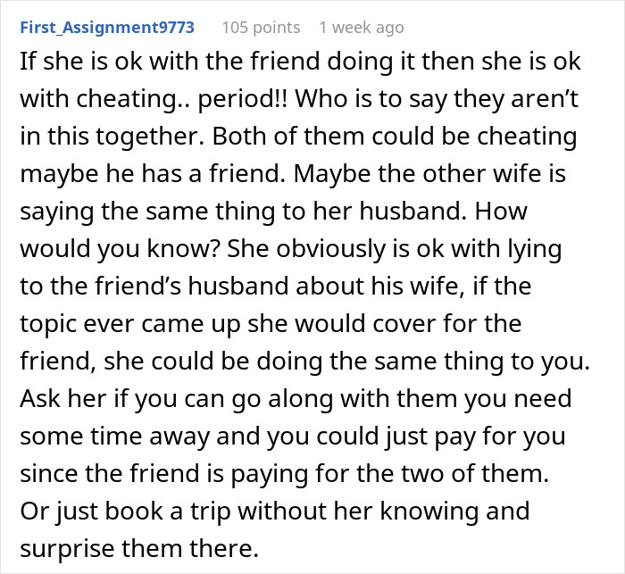 “She Will Be The Alibi”: Lady Provides Friend Support In Her Adultery, Faces Divorce Herself