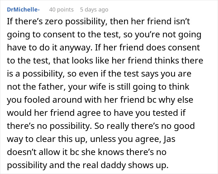 “I'm Betraying My Integrity”: Man Refuses To Take A Paternity Test For His Wife’s Friend’s Baby