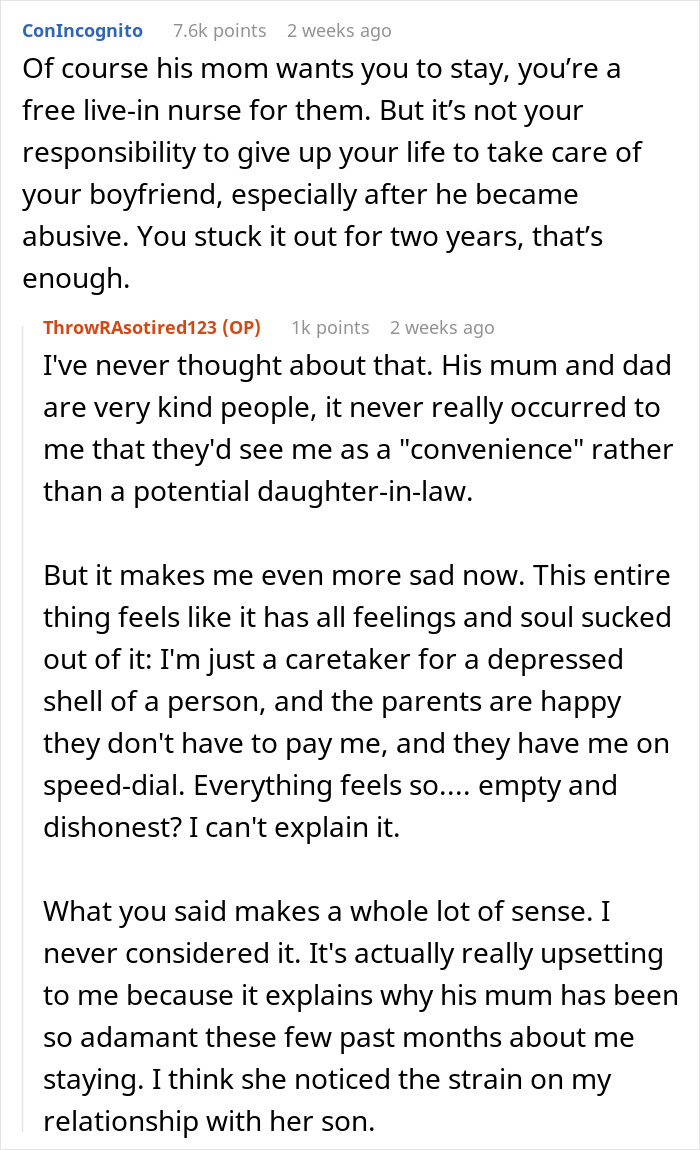 Woman Wonders If Leaving Her Disabled Boyfriend Would Make Her A Bad Person