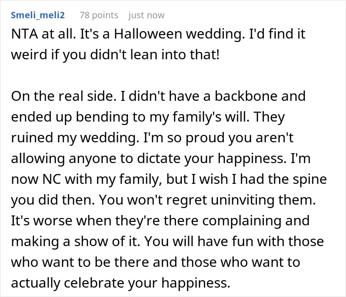 25 Guests Start Complaining Over This Bride's Halloween Wedding Theme, She Cancels Their Invites