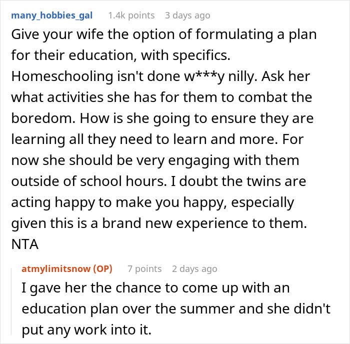 Husband Enrolls Kids In Public School After "Crunchy Mom" Fails At Homeschooling