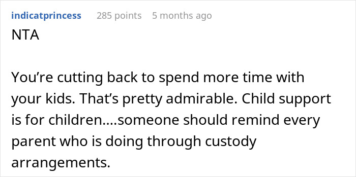 "AITA For Working Less After My Divorce Even Though It Means My Ex Gets Less Child Support?"