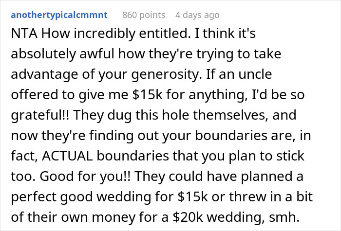 Bride Goes Overboard With A Fancy Wedding After Uncle Promises To Pay, Gets A Harsh Reality Check