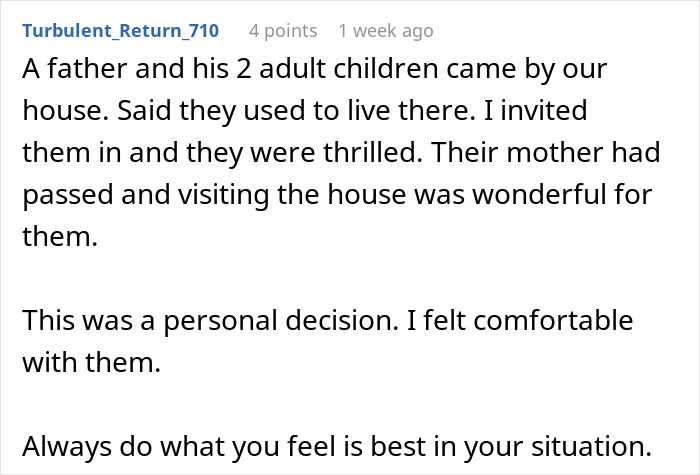 Ex-Homeowners Show Up To See Former House, Get A Reality Check When Woman Doesn't Let Them In