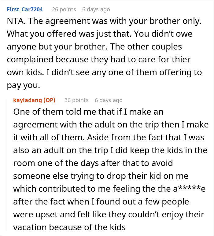 Delusional Parents Think Woman Is Their Free Babysitter On Vacation, She Crushes Their Entitlement