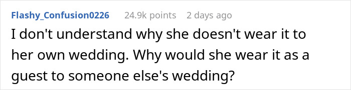 “Not The Time Or Place”: Bride Faces Off With Guest Demanding To Wear A Wedding Dress