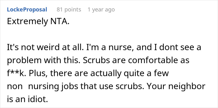 Student Gets Criticized By Neighbor As She's Not A Nurse But Is Wearing Scrubs, Seeks Advice Online