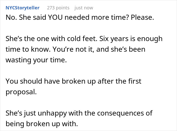 39YO Woman Keeps Saying No To BF’s Marriage Proposals, He Decides There Won’t Be A Third Time