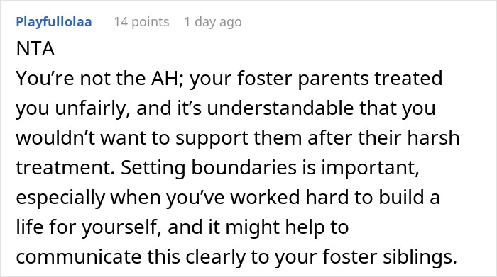 “AITA For Refusing To Help My Foster Parents After They Treated Me Like A Servant?”