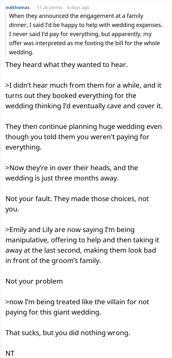 Bride Goes Overboard With A Fancy Wedding After Uncle Promises To Pay, Gets A Harsh Reality Check