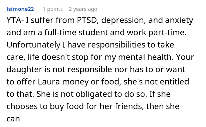 Teen Refuses To Buy Lunch For Stepsis As She Can’t Afford It But Doesn’t Try To Get Part-Time Job