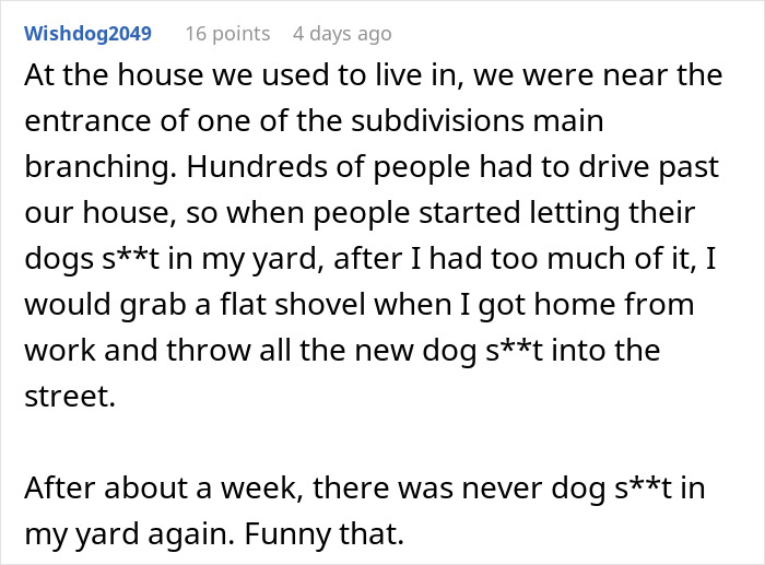 Woman Enjoys Neighbor’s Cursing Tirade As They Find Dog Poop That Once Was In The Yard Next Door