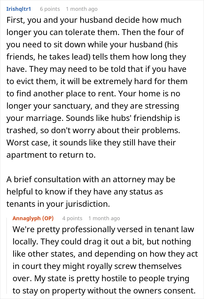 "Get Them Out Of Our House": Couple Is Confused After Friends Stay At Their House Way Longer