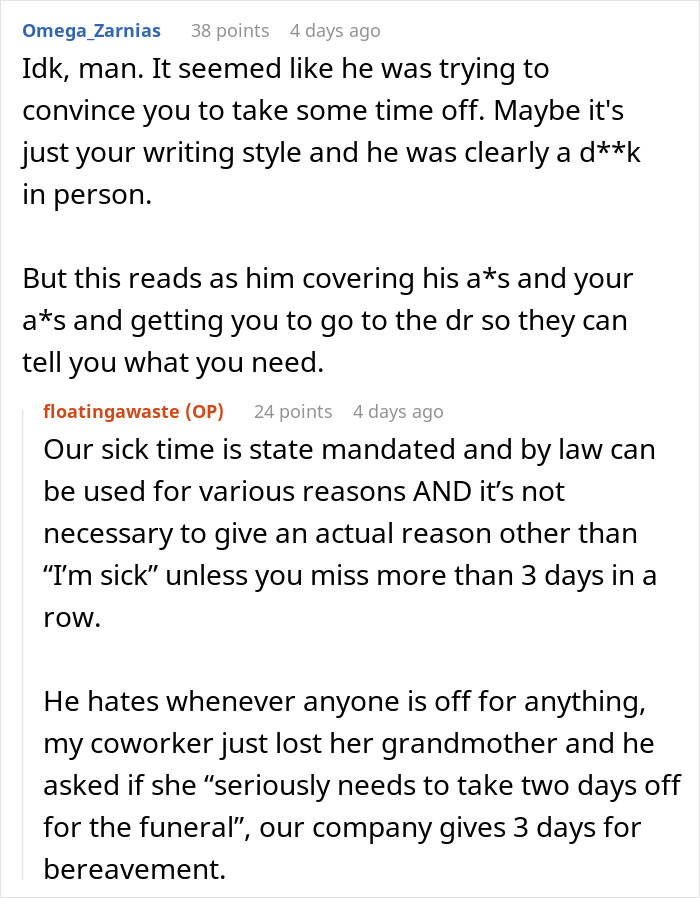 One Sick Day Turns Into Whole Week Off For Employee Who Maliciously Complied With Boss's Request