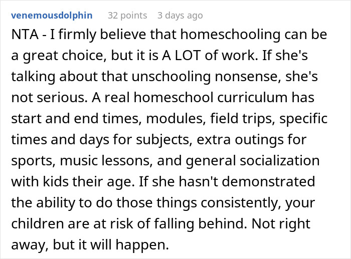 Husband Enrolls Kids In Public School After "Crunchy Mom" Fails At Homeschooling