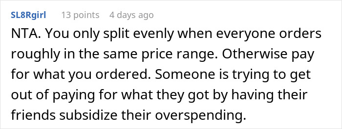 Woman Faces Backlash For Refusing To Pay For Expensive Meals She Didn’t Order