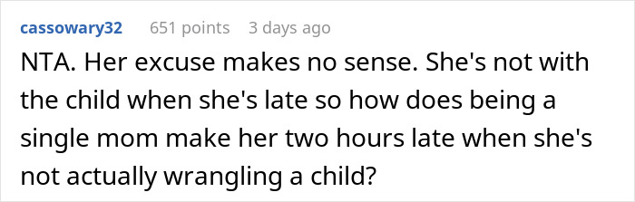 28YO Sis Is Sick Of Woman Who Is Always Late To Pick Up Her Kid When She Babysits, Loses It