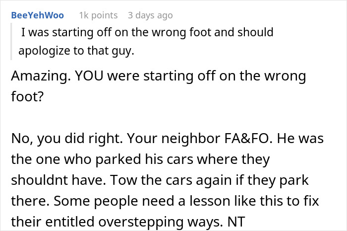 Neighbors Think They Can Park In Person’s Garage Without Permission, Get A $1,000 Reality Check