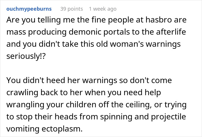 Elderly Neighbor Wants An Apology From Mom After She Laughs At Her Warnings About Kids’ Ouija Board