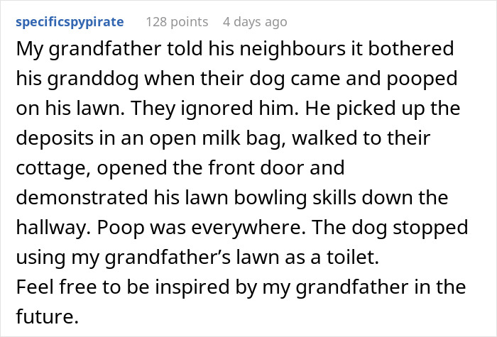 Woman Enjoys Neighbor’s Cursing Tirade As They Find Dog Poop That Once Was In The Yard Next Door