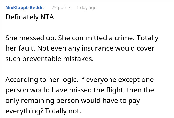 Woman Demands Friends Pay Her Back For The Vacation She Didn’t Go On Despite It Being Her Fault