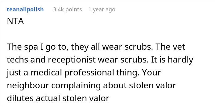 Student Gets Criticized By Neighbor As She's Not A Nurse But Is Wearing Scrubs, Seeks Advice Online